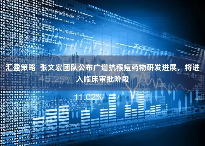 汇盈策略  张文宏团队公布广谱抗猴痘药物研发进展，将进入临床审批阶段